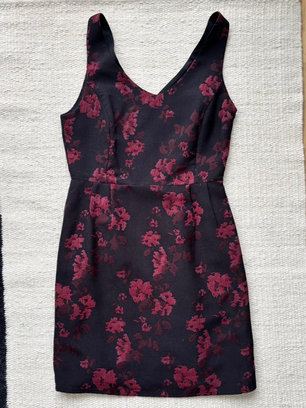 Jack Jacquered Floral Mini Dress